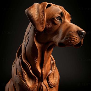 3D model Rhodesian Ridgeback dog (STL)